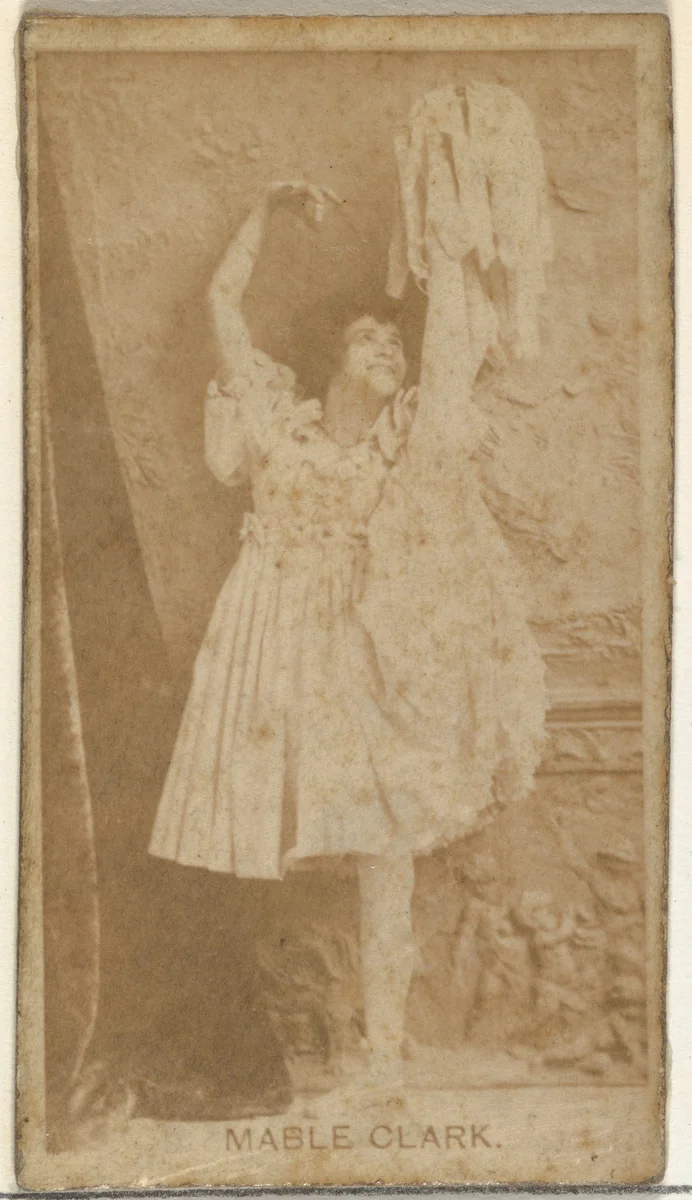 Mable Clark, from the Actors and Actresses series (N145-8) issued by Duke Sons & Co. to promote Duke Cigarettes by W. Duke, Sons & Co., photograph, 1890-1895