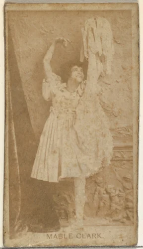 Mable Clark, from the Actors and Actresses series (N145-8) issued by Duke Sons & Co. to promote Duke Cigarettes by W. Duke, Sons & Co., photograph, 1890-1895