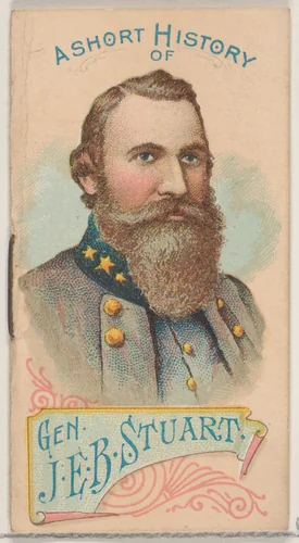 A Short History of General James Ewell Stuart, from the Histories of Generals series of booklets (N78) for Duke brand cigarettes by W. Duke, Sons & Co., print, 1888