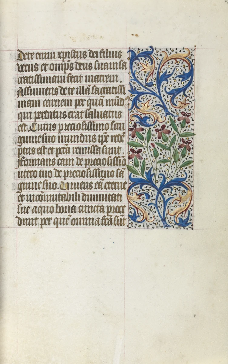 Book of Hours (Use of Rouen): fol. 23r by Master of the Geneva Latini, book, 1465-1475