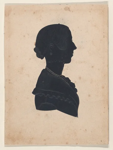Silhouette of a man facing left by Rufus K. Cummings, other, 1843