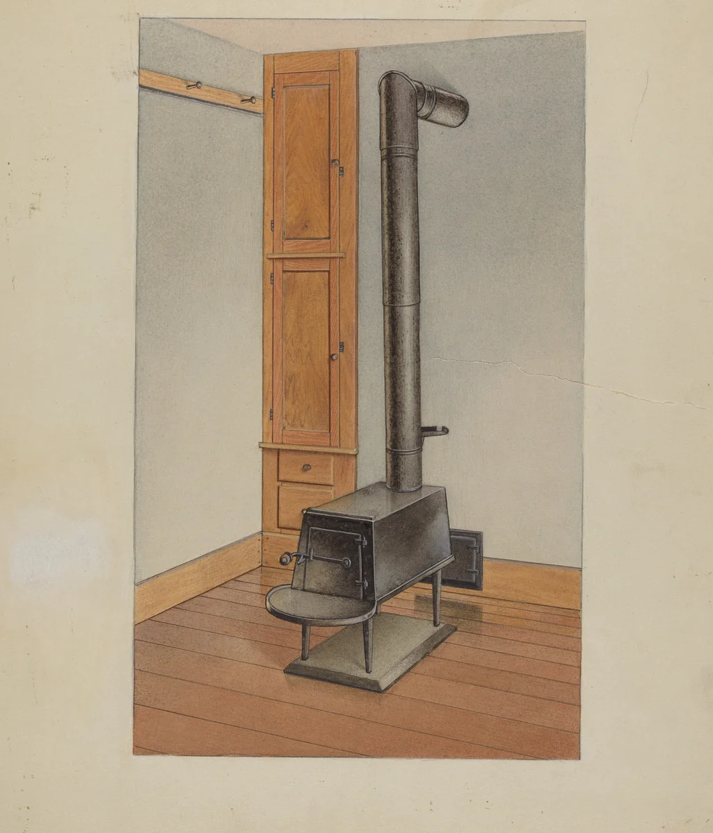 Shaker Stove by John W. Kelleher, index of american design, 1938