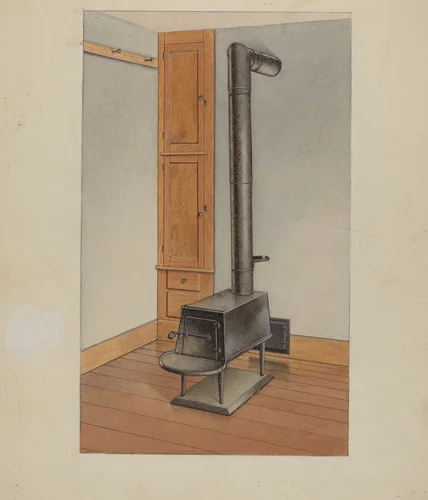 Shaker Stove by John W. Kelleher, index of american design, 1938