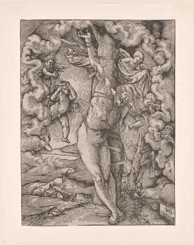 The Large Saint Sebastian by Hans Baldung Grien, print, 1514