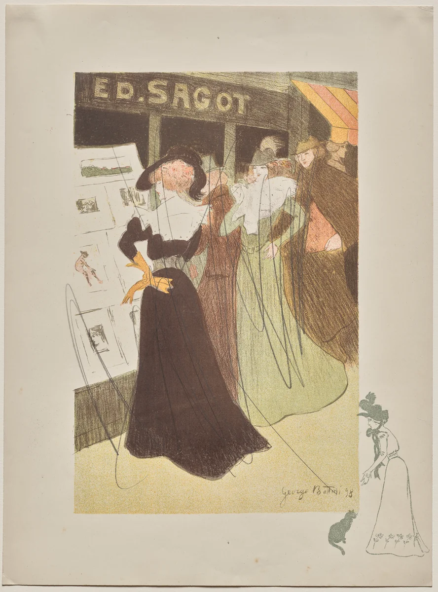 Sagot's Gallery by Georges Alfred Bottini, print, 1898