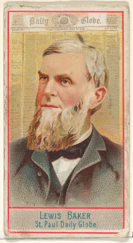 Lewis Baker, St. Paul Daily Globe, from the American Editors series (N1) for Allen & Ginter Cigarettes Brands by Allen & Ginter, print, 1887