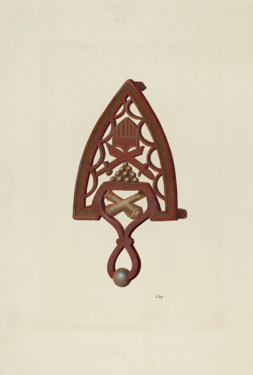 Trivet by Joseph L. Boyd, index of american design, 1935-1942