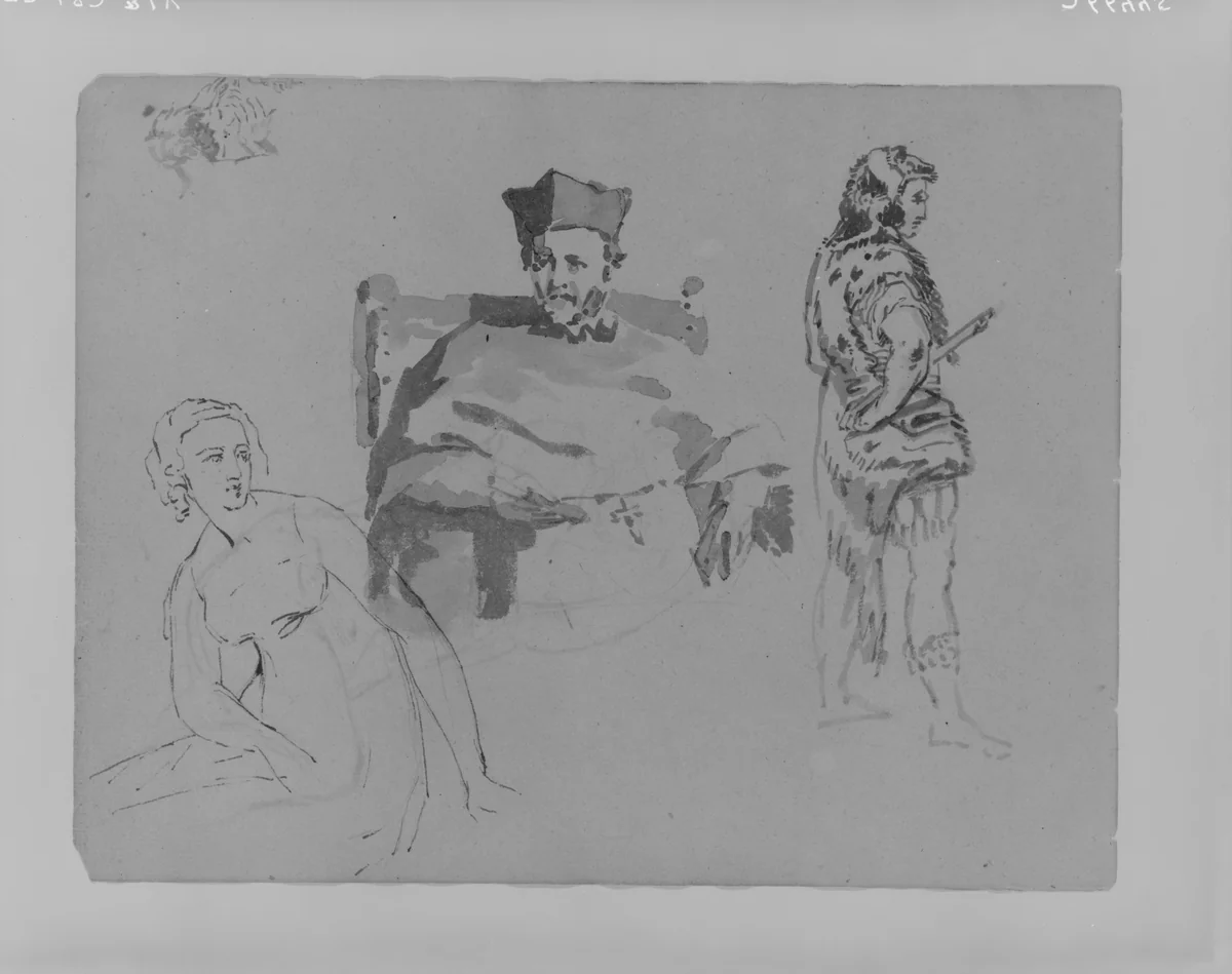 (From Sketchbook) by Thomas Sully, artwork, 1810-1820