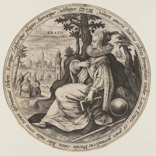 Urania, from The Muses by Crispijn van de Passe, print, 1590-1620