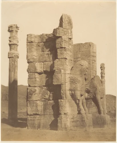 (10) [Gate of all Nations, Persepolis, Fars] by Luigi Pesce, photograph, 1840-1869
