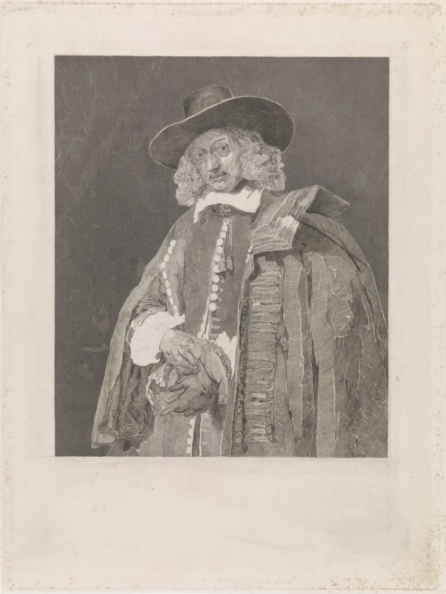 Portret van Jan Six by Johann Wilhelm Kaiser, print, 1823-1853