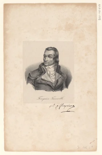 Portret van Antoine Quentin Fouquier-Tinville by anonymous, print, 1818-1842