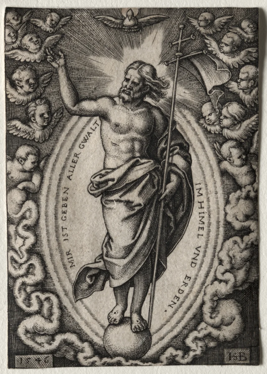 The Saviour by Hans Sebald Beham, print, 1546