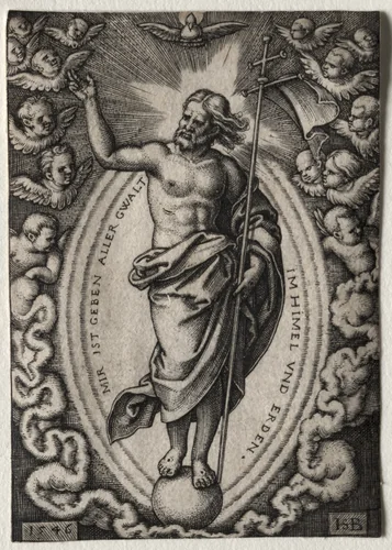 The Saviour by Hans Sebald Beham, print, 1546