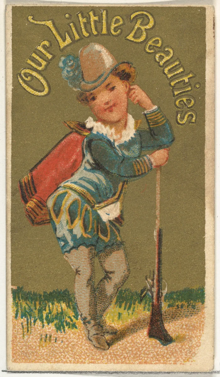 From the Girls and Children series (N58) promoting Our Little Beauties Cigarettes for Allen & Ginter brand tobacco products by Allen & Ginter, print, 1887