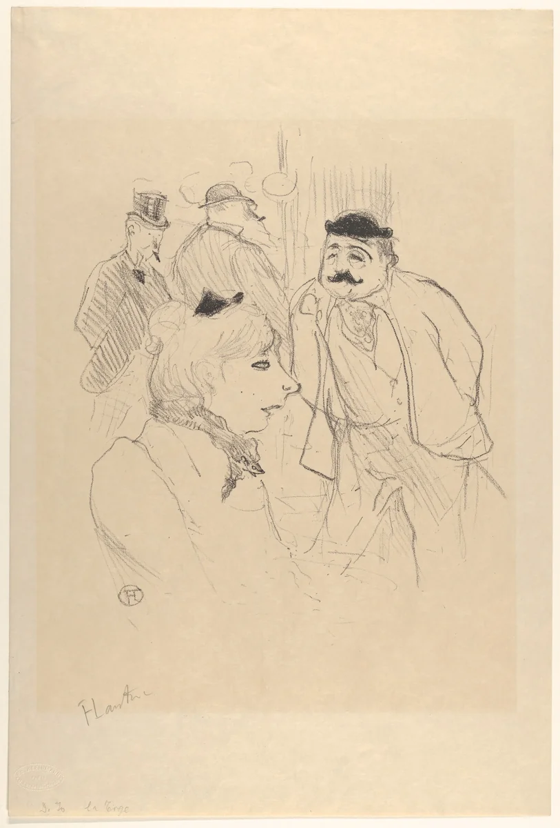 La Tige, Moulin Rouge by Henri de Toulouse-Lautrec, print, 1894