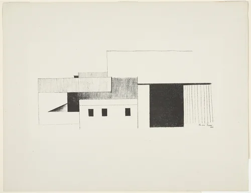 Barn Abstraction by Charles Sheeler, print, 1918