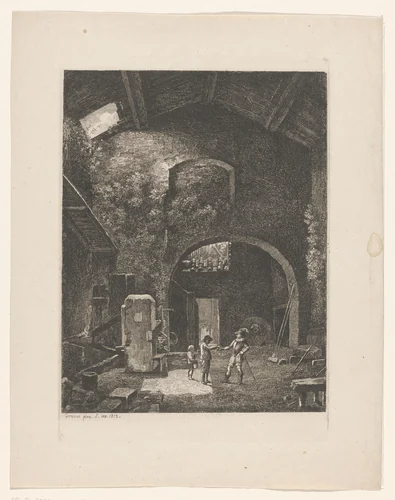 Binnenplaats by François Marius Granet, print, 1812