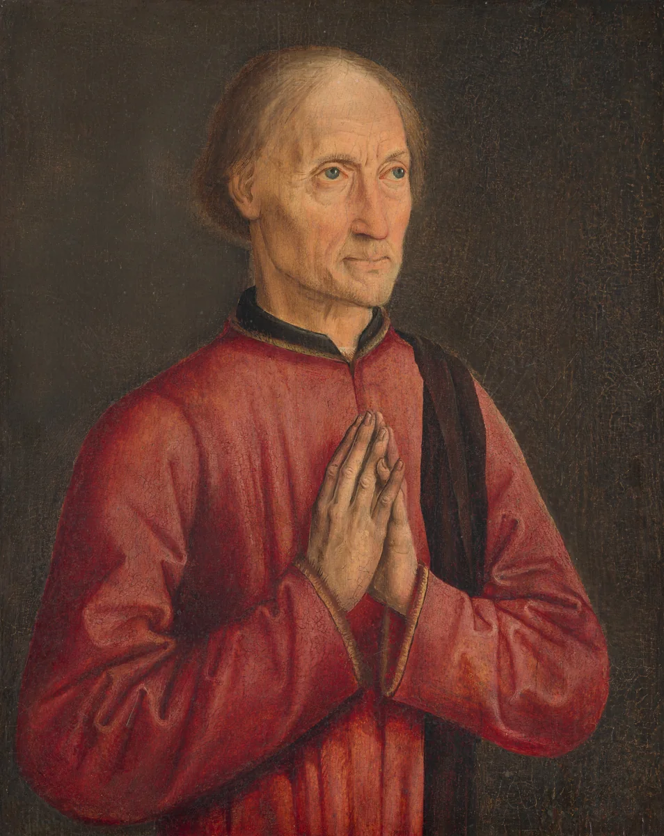 Portrait of a Donor by Dirck Bouts, painting, 1470-1475