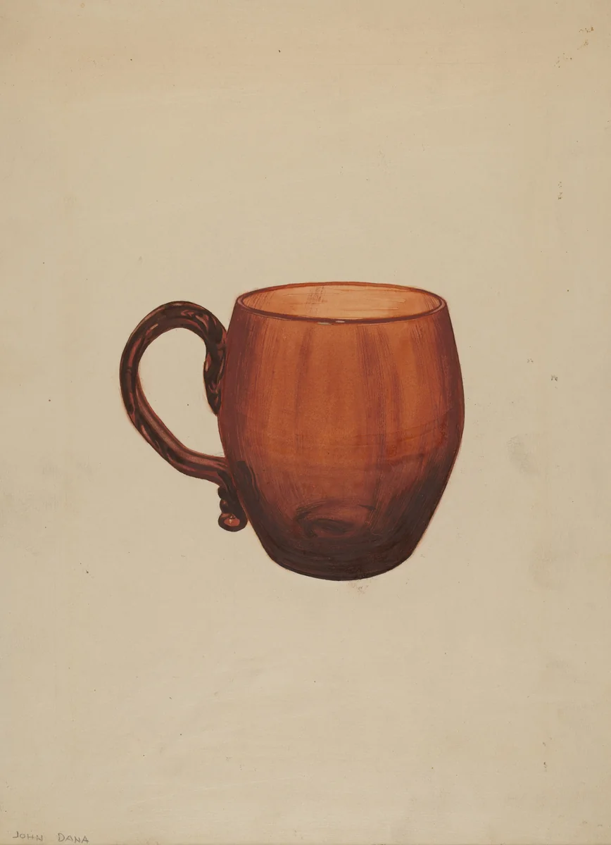 Mug by John Dana, index of american design, 1937