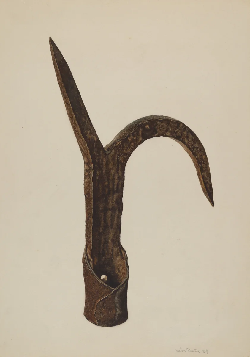 Bent Raider or Pike by Orison Daeda, index of american design, 1939