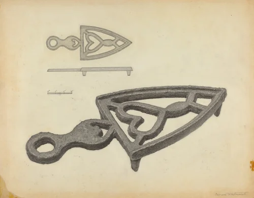Trivet by Bernard Westmacott, index of american design, 1939