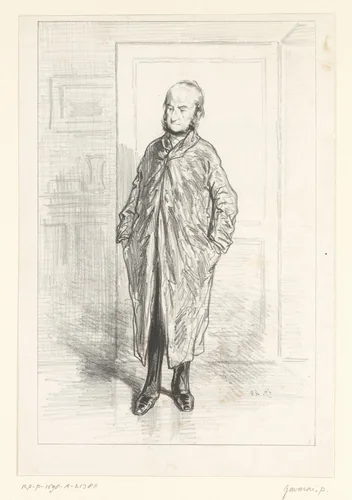 Huiseigenaar by Paul Gavarni, print, 1857-1858