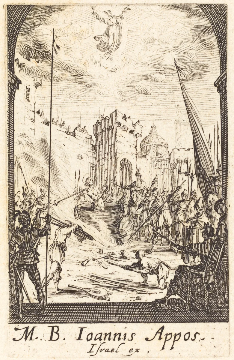 The Martyrdom of Saint John the Evangelist by Jacques Callot, print, 1634-1635