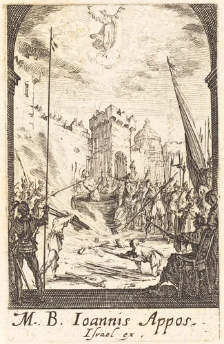 The Martyrdom of Saint John the Evangelist by Jacques Callot, print, 1634-1635