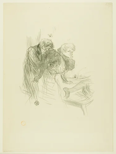 The Prayer of the Polish Jews, from Au Pied du Sinaï by Henri de Toulouse-Lautrec, print, 1897