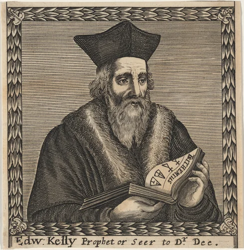 Edward Kelley, Alchemist, Friend of Dr. John Dee by Unknown 19th Century, print, 1800-1899