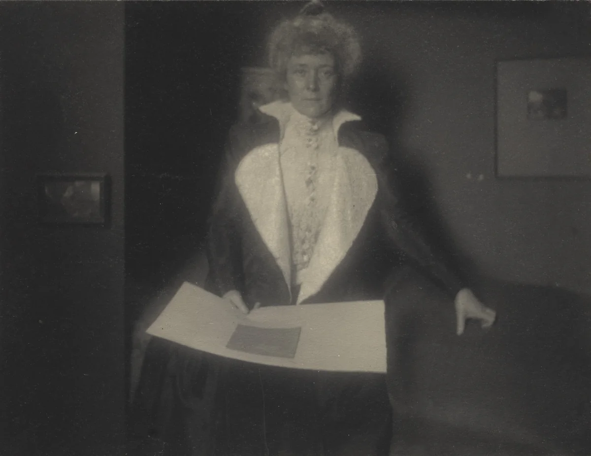 Portrait of Lady Sickert by Edward Steichen, photograph, 1901