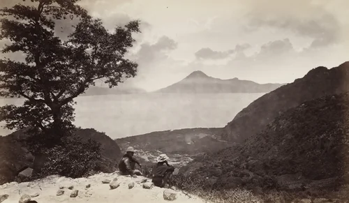 Lake Atitlan by Eadweard Muybridge, photograph, 1875