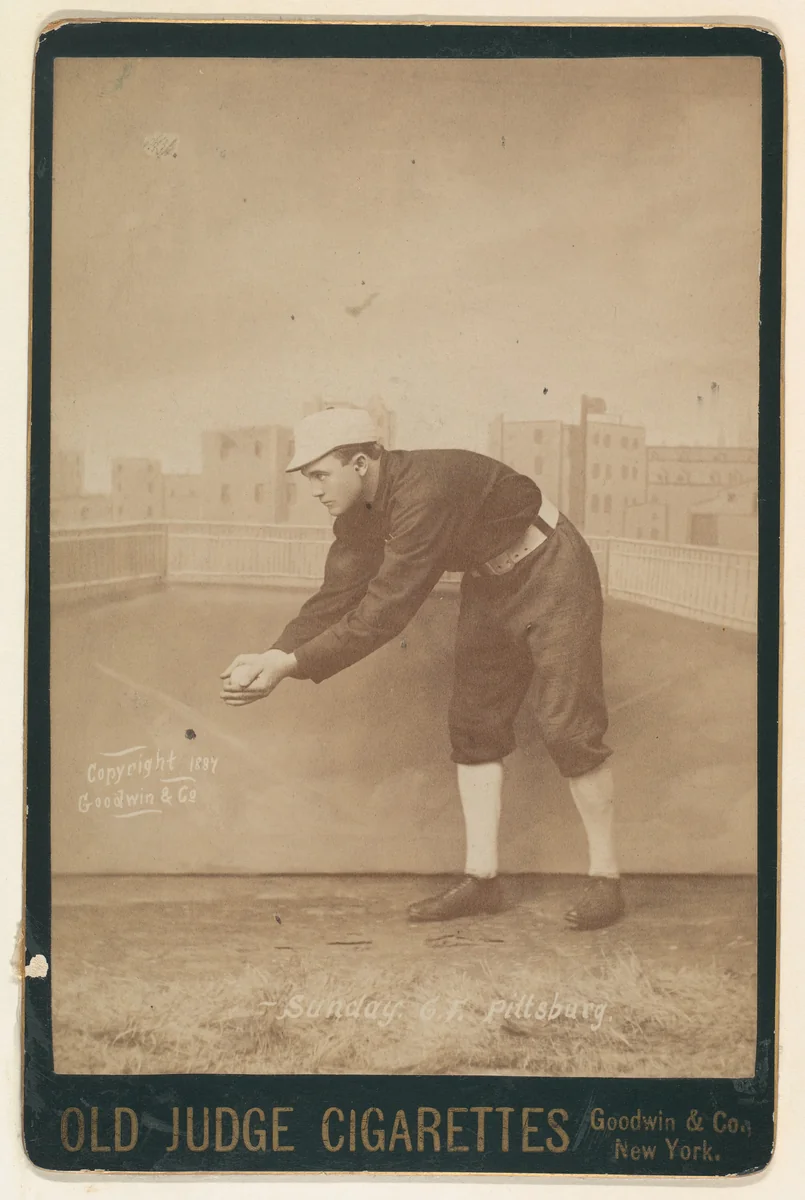 Sunday, Center Field, Pittsburgh, from the series Old Judge Cigarettes by Goodwin & Company, photograph, 1887