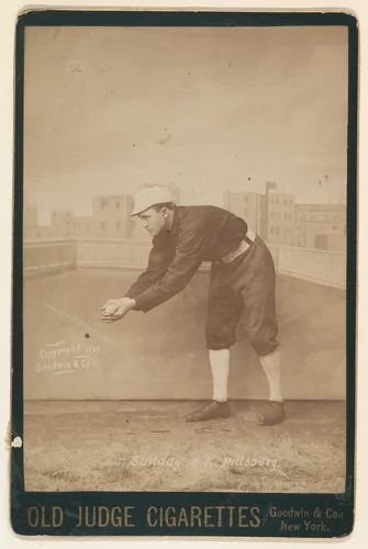 Sunday, Center Field, Pittsburgh, from the series Old Judge Cigarettes by Goodwin & Company, photograph, 1887