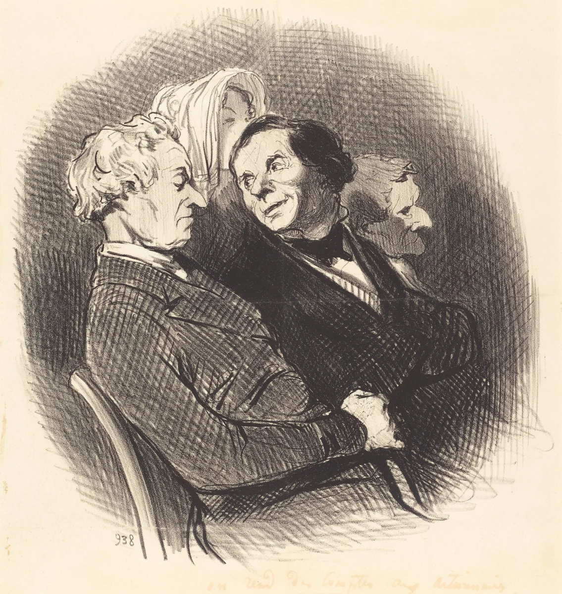 On rend des comptes aux actionnaires by Honoré Daumier, print, 1846