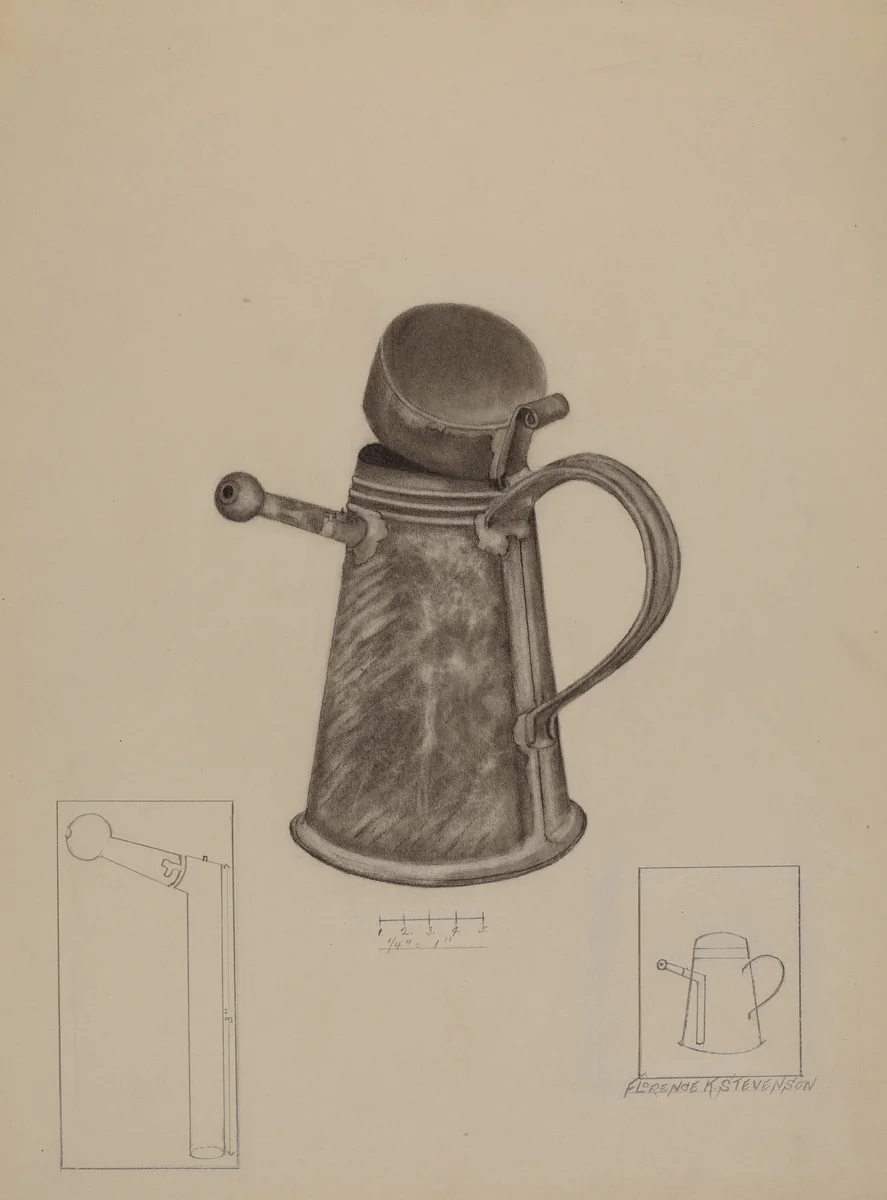 Nursing Bottle by Florence Stevenson, index of american design, 1937