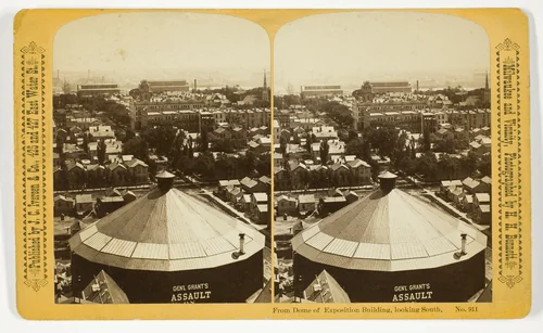 From Dome of Exposition Building, looking South, No. 911 from the series "Milwaukee and Vicinity" by Henry Hamilton Bennett, photograph, 1880-1889