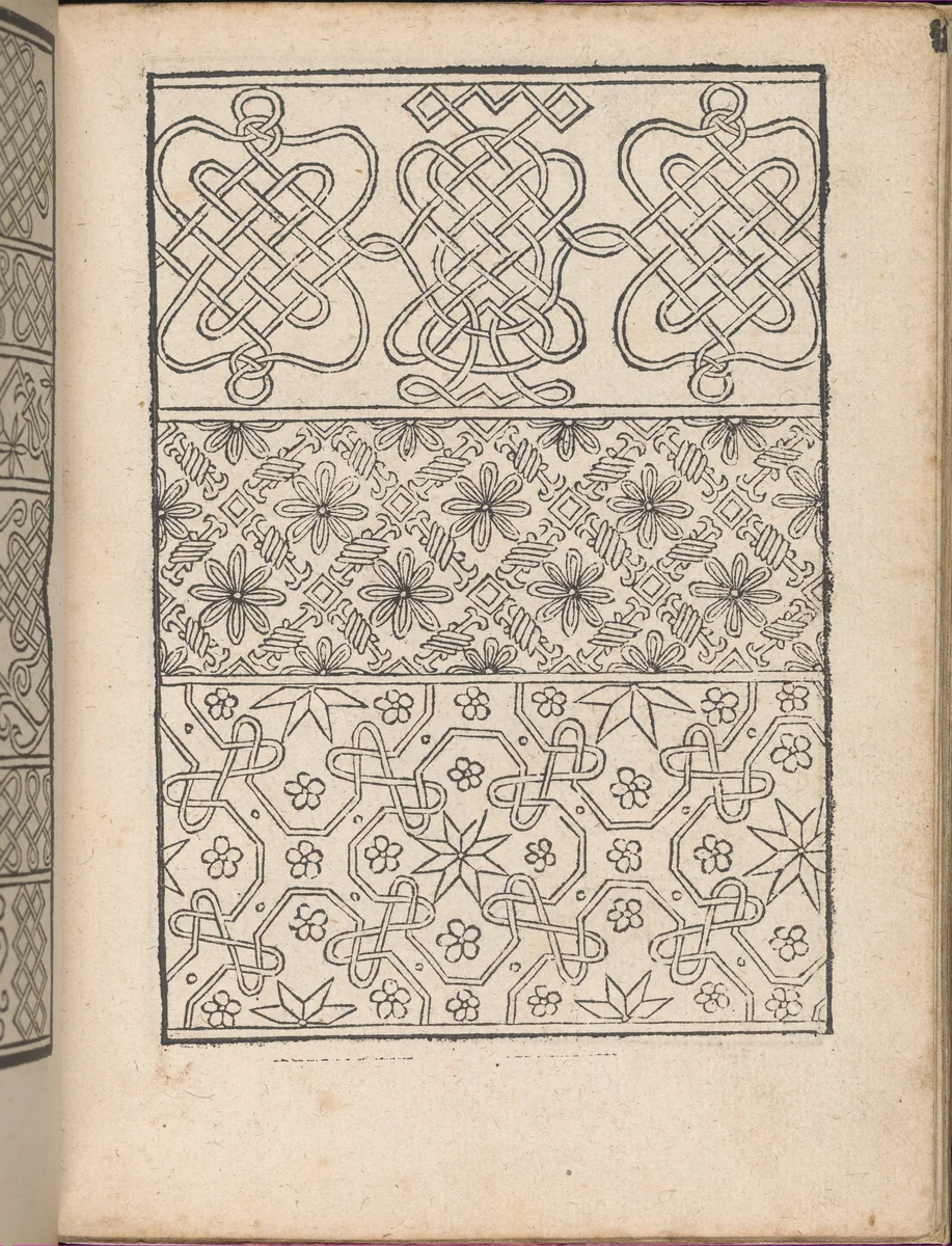 New Modelbüch allen Nägerin u. Sydenstickern (Page 4r) by Hans Hoffman, book, 1556