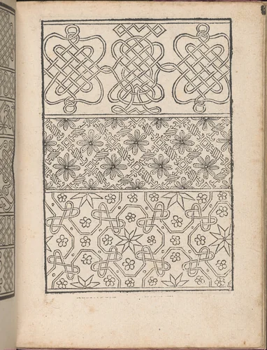 New Modelbüch allen Nägerin u. Sydenstickern (Page 4r) by Hans Hoffman, book, 1556