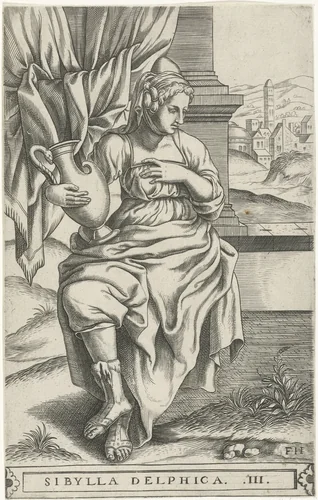 Delfische Sibille by Unknown, print, 1546-1562