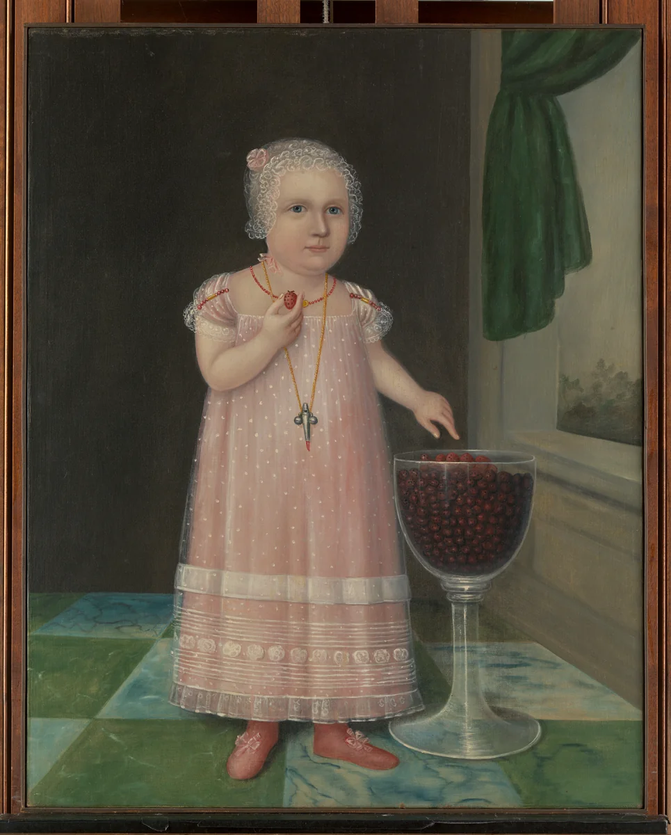 Emma Van Name by Joshua Johnson, artwork, 1805
