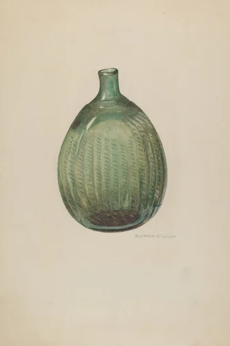 Flask (Swirl) by Raymond McGough, index of american design, 1940