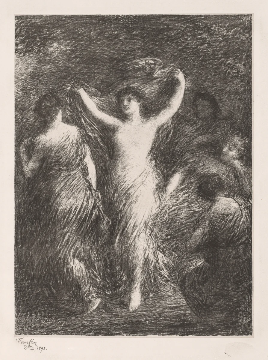 Dancing by Henri Fantin-Latour, print, 1898