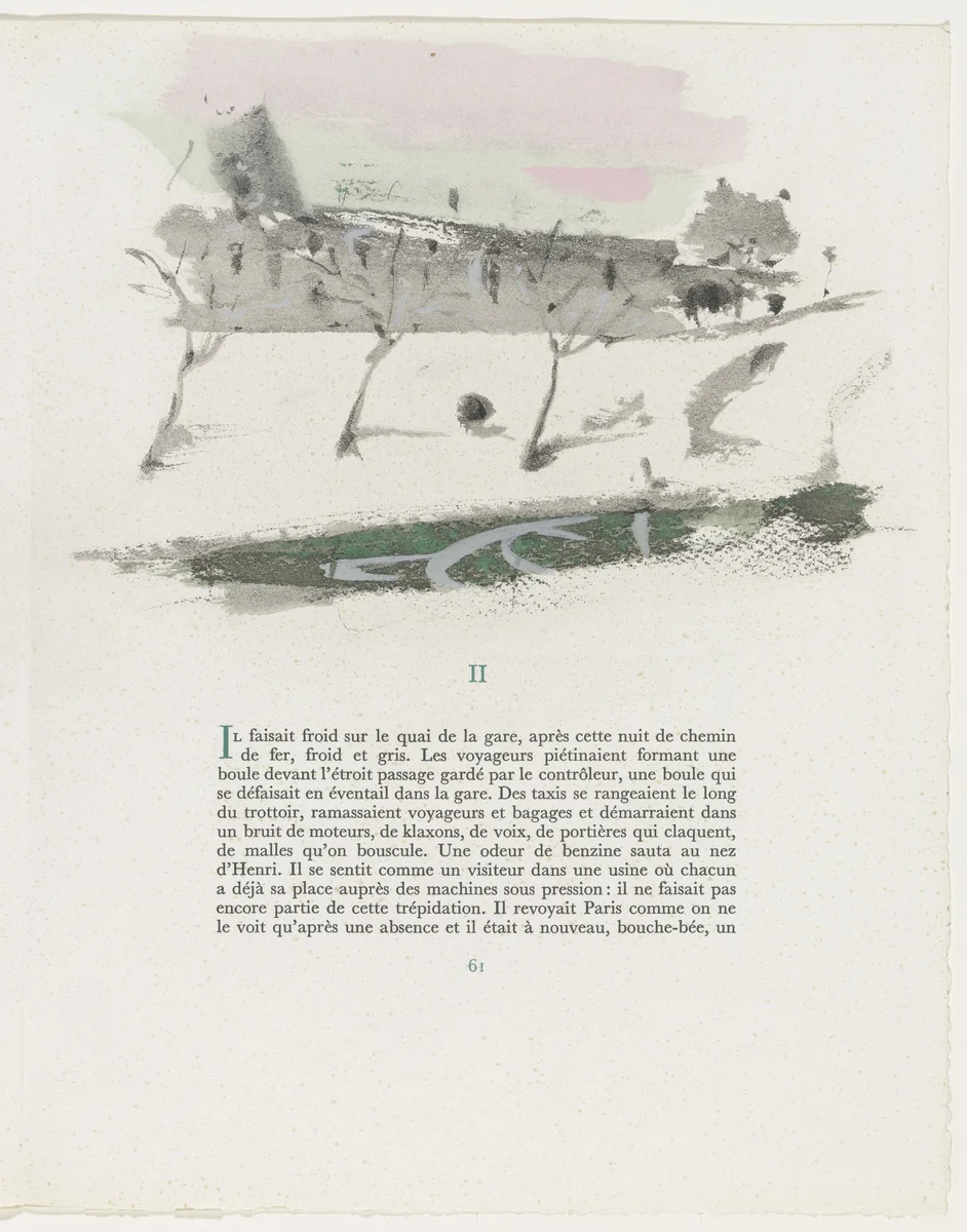 Headpiece (page 61) from Mille Regrets (A Thousand Regrets) by Christian Bérard, illustrated book, 1947