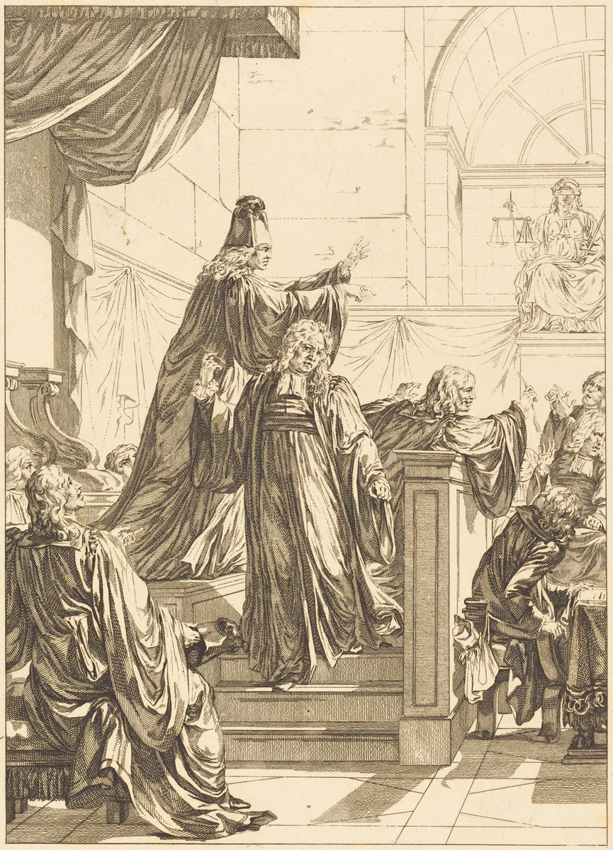 Le juge de mesle by Jean Dambrun, print, 1741-1808