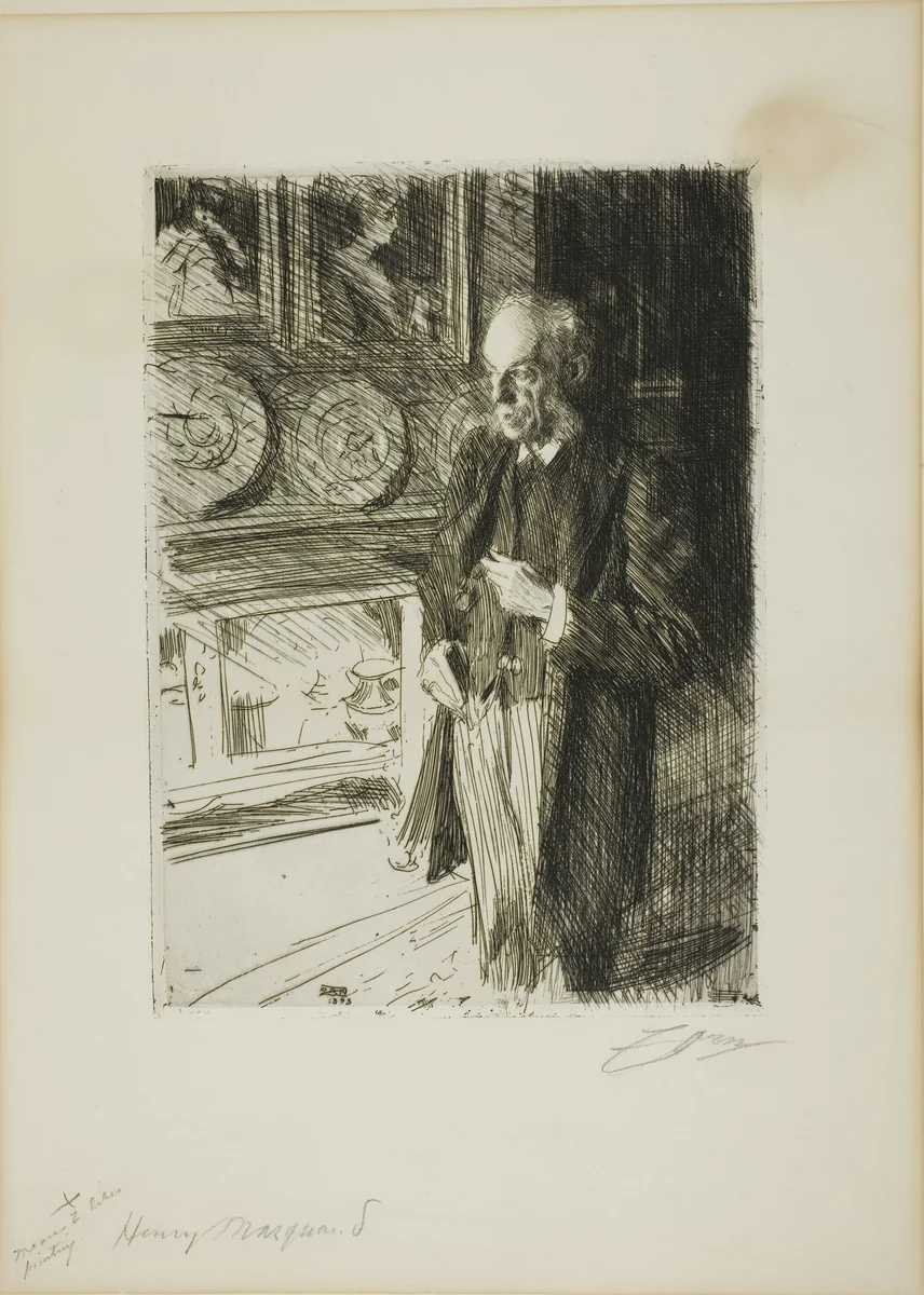 Henry Marquand by Anders Zorn, print, 1893