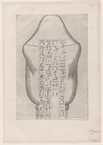 Back of an Egyptian canopic vase, from "Speculum Romanae Magnificentiae" by Etienne DuPérac, print, 1530-1605
