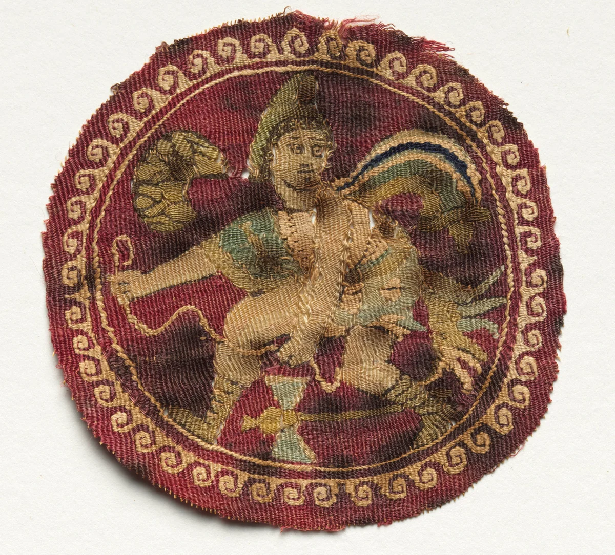 Roundel, Segmentum from a Tunic by Unknown, textile, 650-750