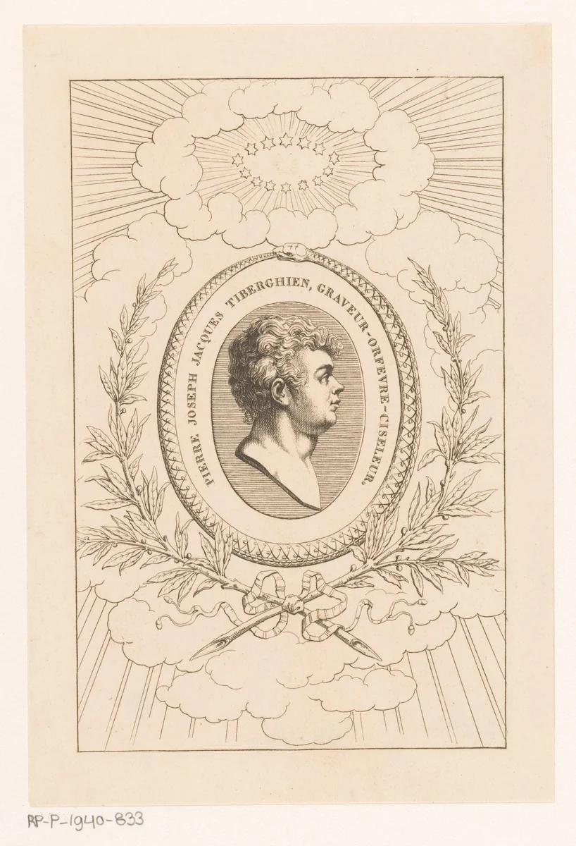 Portret van Pierre Joseph Jacques Tiberghien by Charles Pierre Joseph Normand, print, 1775-1840